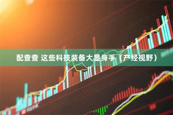 配查查 这些科技装备大显身手（产经视野）